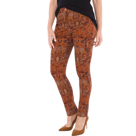 Chico’s Opulent Paisley Jeggings - Picture 4 of 14